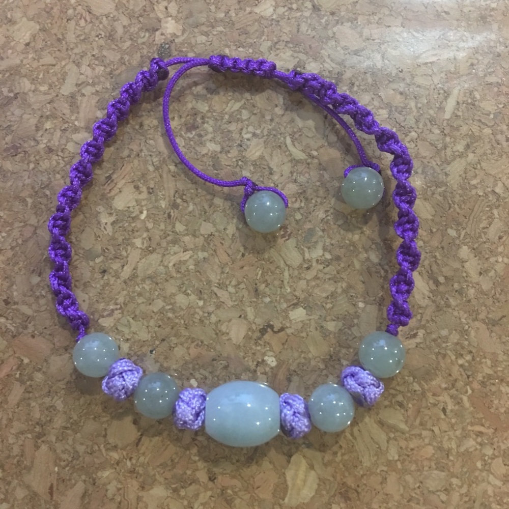 Beautiful jade cotton bracelet